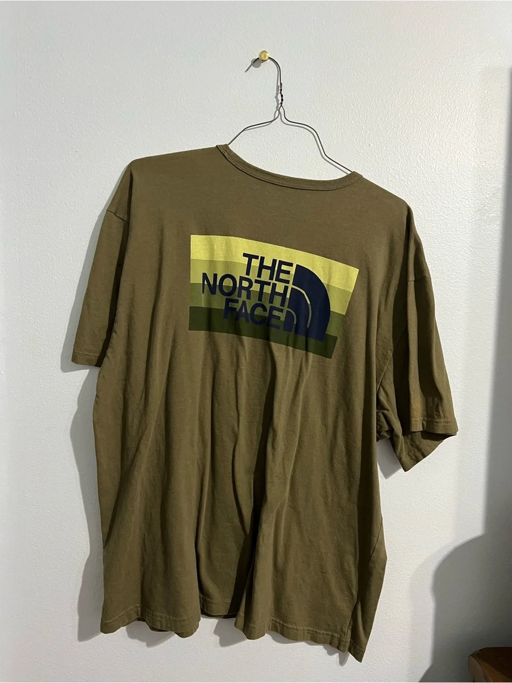 The North Face Olive Green Short Sleeve Logo Tee